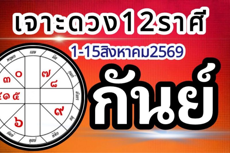 ดวงราศีกันย์🏆1-15สิงหาคม2569💰การงาน การเงิน โชคลาภ สุขภาพ ความรัก📌