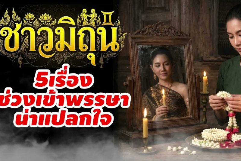 ราศีมิถุน♊ เรื่องน่าแปลกใจช่วงเข้าพรรษา