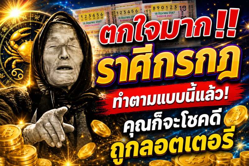 ตกใจมาก‼️ราศีกรกฎ♋ ทำตามแบบนี้แล้ว! คุณก็จะโชคดีถูกลอตเตอรี่