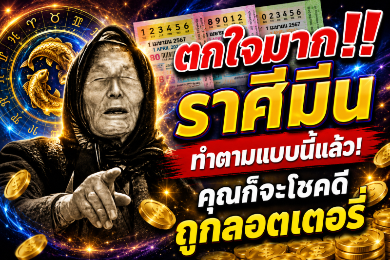 ตกใจมาก‼️ราศีมีน♓ ทำตามแบบนี้แล้ว! คุณก็จะโชคดีถูกลอตเตอรี่
