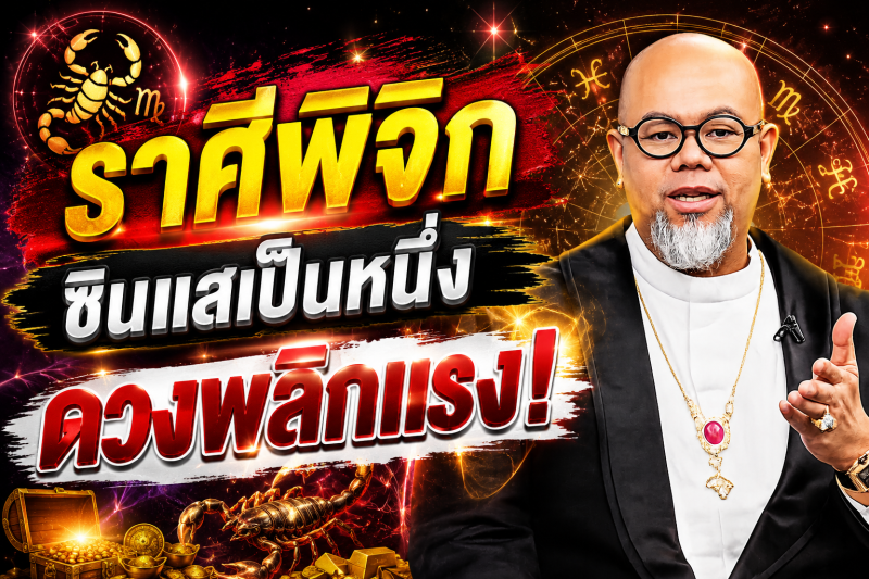 แม่นจนขนลุก‼️ราศีพิจิก♏ ซินแสเป็นหนึ่ง ชี้ชัด! 1–18 สิงหาคม 2569 ดวงพลิกครั้งใหญ่ เตรียมรับโชค