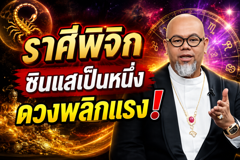 แม่นจนขนลุก‼️ราศีพิจิก♏ ซินแสเป็นหนึ่ง ชี้ชัด! 2–18 สิงหาคม 2569 ดวงพลิกครั้งใหญ่ เตรียมรับโชค