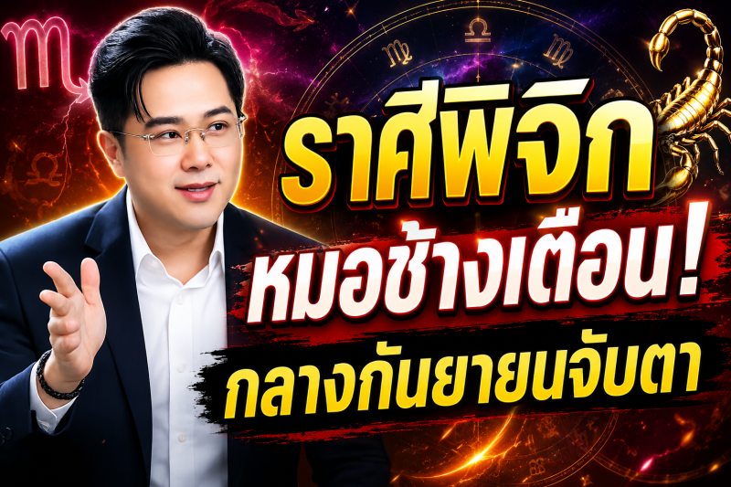 เตือนแรงที่สุด‼️ ราศีพิจิก♏ หมอช้าง ทศพร ศรีตุลา ชี้กลางกันยายน 2569 ต้องระวังให้มาก มีเรื่องสำคัญกำลังเข้ามา